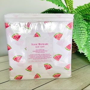 Isaac Mizrahi Watermelon Bed Sheets NWT